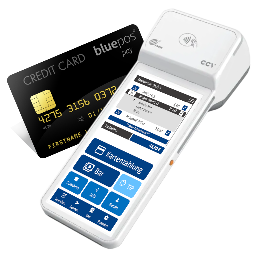 SmartPOS Pax A960 with credit card