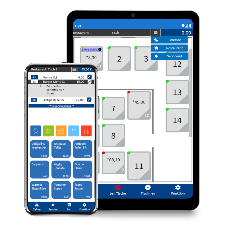 bluepos mobile Smartphone und Tablet