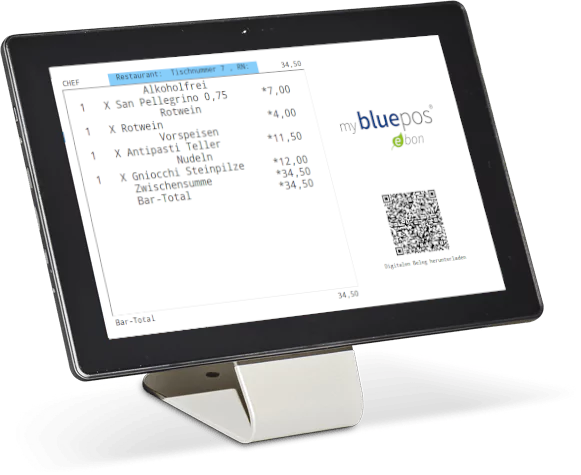 Tablet als Rückdisplay mit ebon