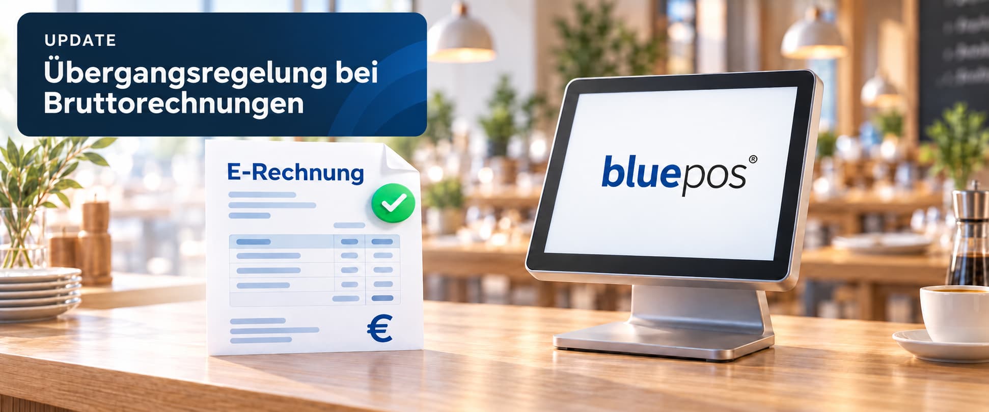 Banner mit Update zur E-Rechnung
