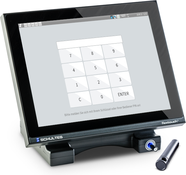 bluepos system Kassenbildschirm Pinncode Sicherung
