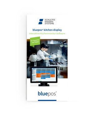 Flyer bluepos® kitchen display