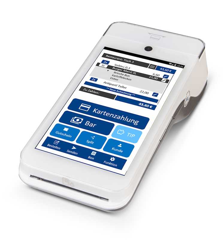 SmartPOS Zahlungsterminal A920 mit bluepos mobile