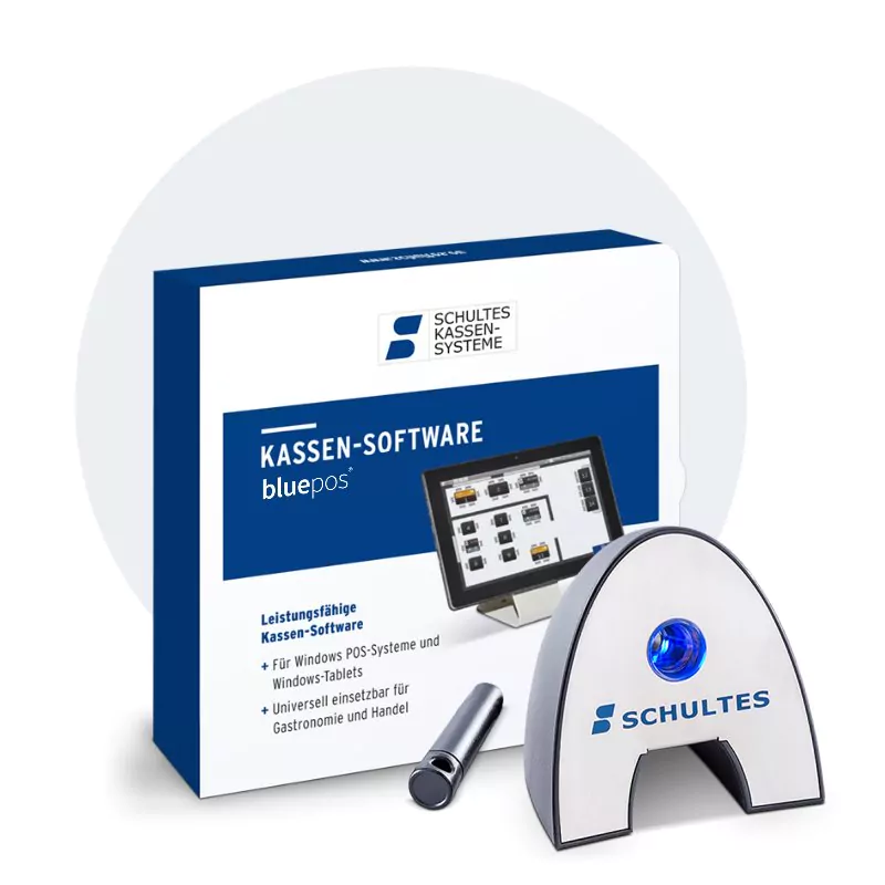 bluepos Software Box mit Schloss